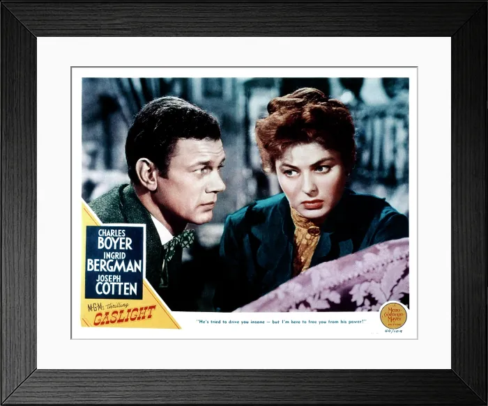 Framed Print : GASLIGHT, from left, Joseph Cotten, Ingrid Bergman, 1944