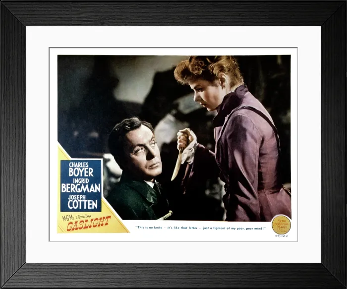 Framed Print : GASLIGHT, from left, Charles Boyer, Ingrid Bergman, 1944