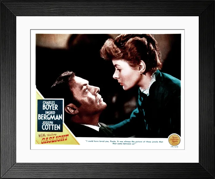 Framed Print : GASLIGHT, from left, Charles Boyer, Ingrid Bergman, 1944 Framed Print : GASLIGHT, from left, Charles Boyer, Ingrid Bergman, 1944