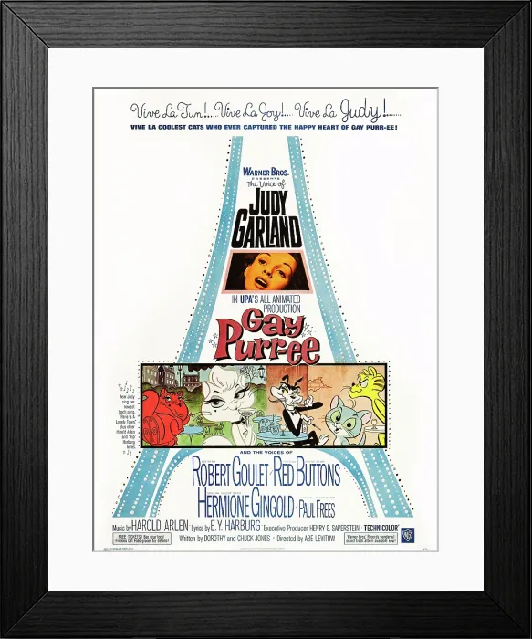 Framed Print : GAY PURR-EE, Judy Garland (top photo), Mme