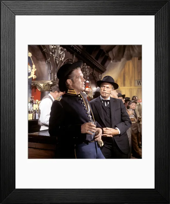 Framed Print : HOW THE WEST WAS WON, George Peppard, Richard Widmark, 1962