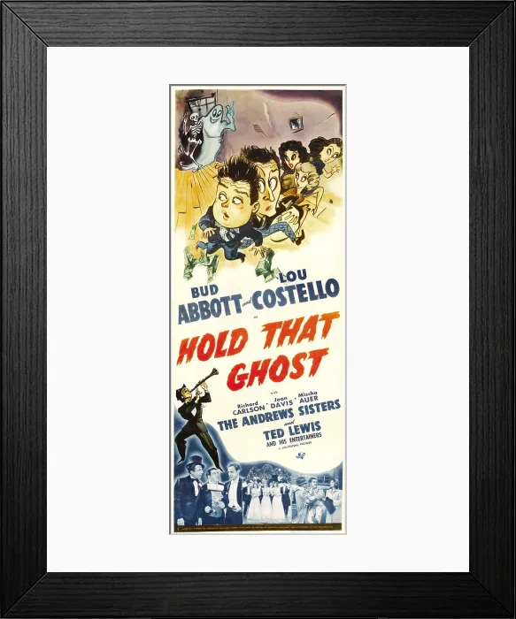 Framed Print : HOLD THAT GHOST, top from left: Lou Costello, Bud Abbott, Andrews Sisters, 1941