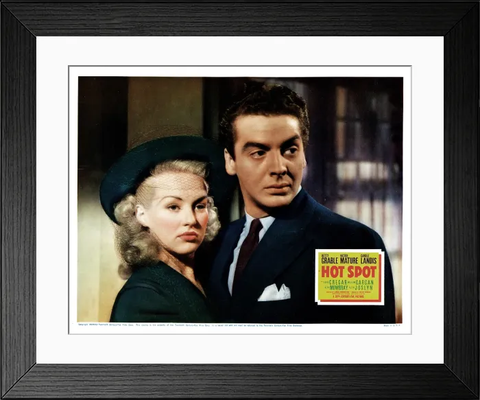 Framed Print : I WAKE UP SCREAMING, (aka HOT SPOT), Victor Mature, Betty Grable, 1941. TM and Copyright 20th Century Fox Film Corp. All rights reserved. / courtesy Everett Collection Framed Print : I WAKE UP SCREAMING, (aka HOT SPOT), Victor Mature, Betty Grable, 1941. TM and Copyright 20th Century Fox Film Corp. All rights reserved. / courtesy Everett Collection
