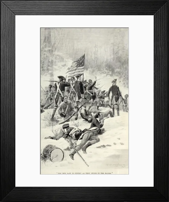 Framed Print : Battle of St. Clair's Defeat, (aka Battle of a Thousand Slain) on Nov. 3, 1792