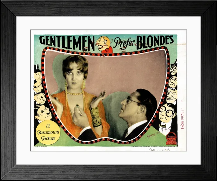 Framed Print : GENTLEMEN PREFER BLONDES, from left, Ruth Taylor, Holmes Herbert, 1928