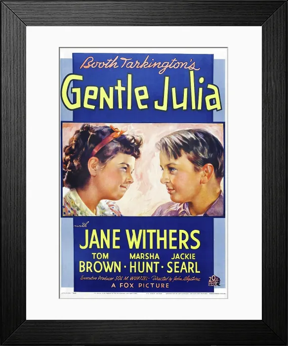 Framed Print : GENTLE JULIA, US poster art, from left: Jane Withers, Jackie Searl, 1936. TM & copyright 20th Century Fox Film Corp. All rights reserved / courtesy Everett Collection