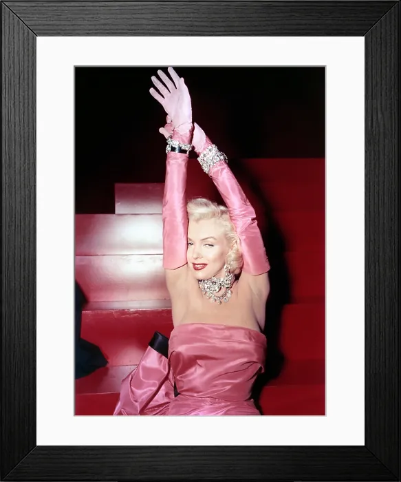 Framed Print : GENTLEMEN PREFER BLONDES, Marilyn Monroe, 1953, TM and Copyright 20th Century Fox Film Corp. All rights reserved. / Courtesy Everett Collection