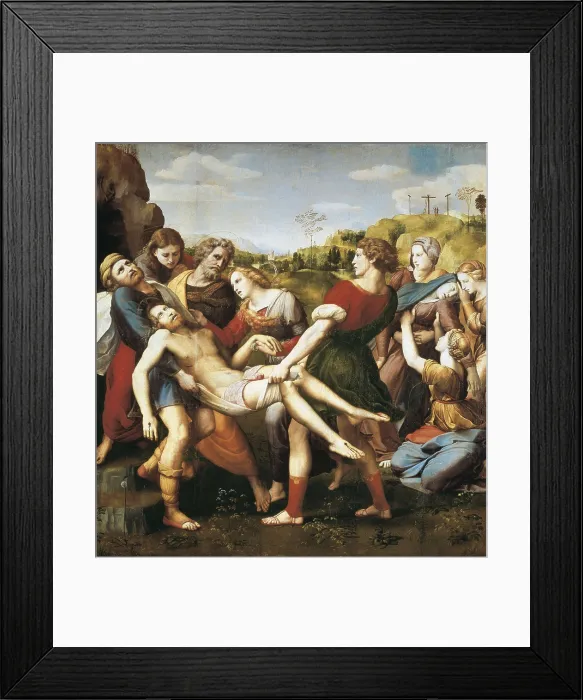 Framed Print : Raphael (1483-1520). The Deposition. 1507. Renaissance art. Cinquecento. Oil on wood. ITALY. Rome. Borghese Gallery & Museum. AISA / Everett Collection**US SALES ONLY**