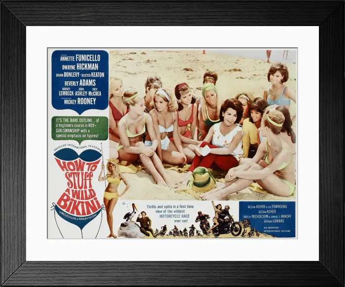 Framed Print : HOW TO STUFF A WILD BIKINI, Annette Funicello (red pants), 1965 Framed Print : HOW TO STUFF A WILD BIKINI, Annette Funicello (red pants), 1965