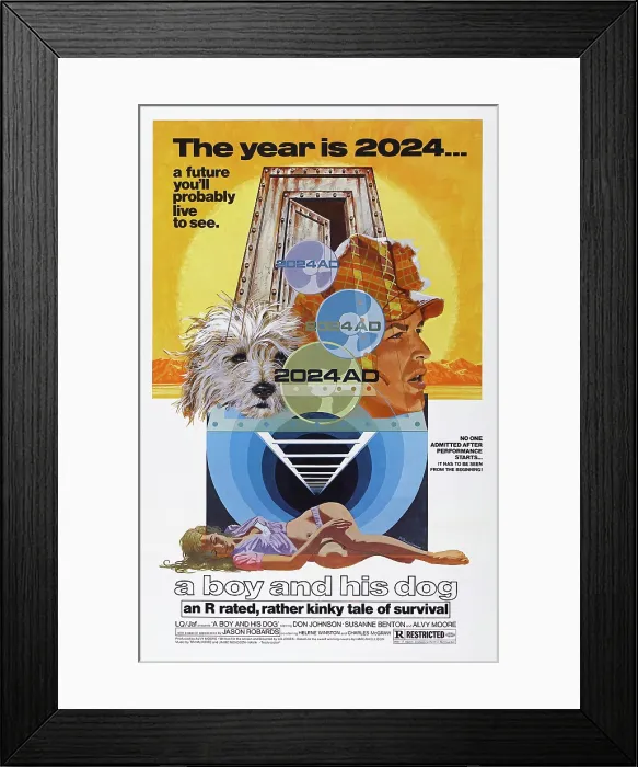 Framed Print : A BOY AND HIS DOG, US poster, 1975 Framed Print : A BOY AND HIS DOG, US poster, 1975