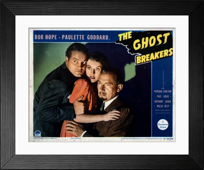 Framed Print : THE GHOST BREAKERS, from left, Bob Hope, Paulette Goddard, Paul Lukas, 1940 Framed Print : THE GHOST BREAKERS, from left, Bob Hope, Paulette Goddard, Paul Lukas, 1940