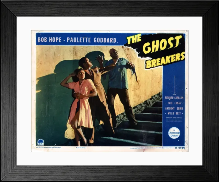 Framed Print : THE GHOST BREAKERS, from left, Paulette Goddard, Bob Hope, Noble Johnson, 1940