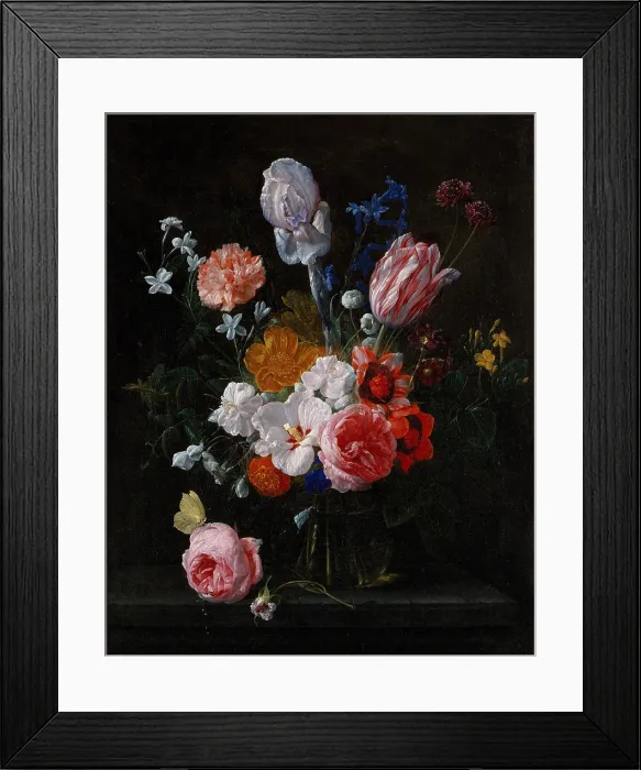 Framed Print : A VASE OF FLOWERS, by Margareta Haverman, 1716, Dutch painting, oil on wood Framed Print : A VASE OF FLOWERS, by Margareta Haverman, 1716, Dutch painting, oil on wood