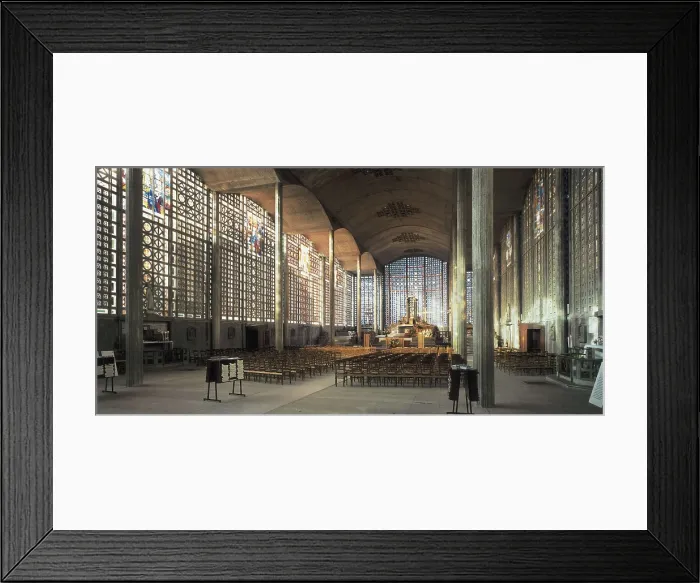 Framed Print : PERRET, Auguste (1874-1954). Church of Notre-Dame. 1922-1923. FRANCE. Le Raincy. Eglise de Notre-Dame (Notre Dame Church). Inside. Architecture