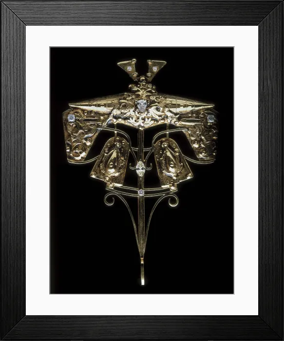 Framed Print : LANDUYT, Octave (1922). Jewel. Gold and inlayings. Jewelry. AISA / Everett Collection - Image has fine art copyright
