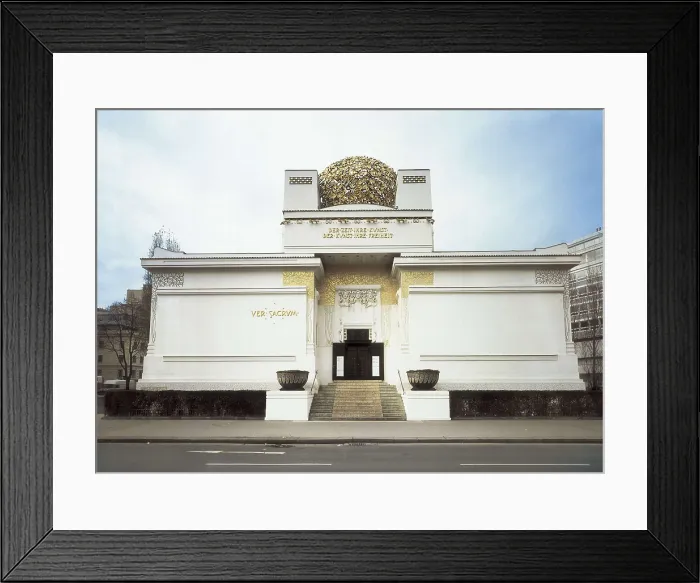 Framed Print : OLBRICH, Joseph Maria (1867-1908). Vienna Secession Building. 1898. AUSTRIA. Vienna. Facade. Vienna Sezession. Architecture. AISA / Everett Collection**US SALES ONLY**