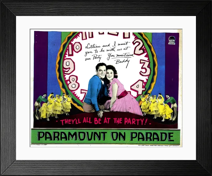 Framed Print : PARAMOUNT ON PARADE, from left, Charles Buddy Rogers, Lillian Roth, 1930 Framed Print : PARAMOUNT ON PARADE, from left, Charles Buddy Rogers, Lillian Roth, 1930
