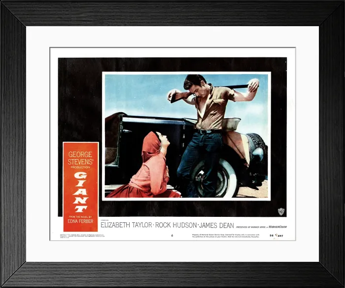 Framed Print : GIANT, from left, Elizabeth Taylor, James Dean, 1956 Framed Print : GIANT, from left, Elizabeth Taylor, James Dean, 1956