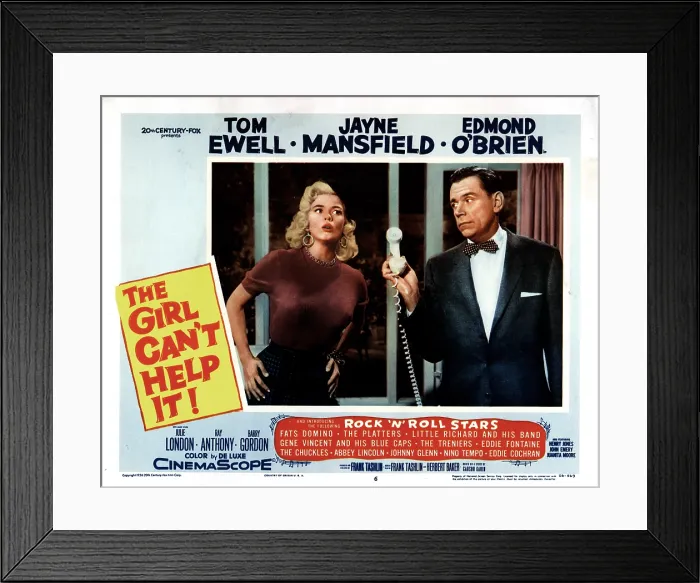Framed Print : THE GIRL CAN'T HELP IT, Jayne Mansfield, Tom Ewell, 1956