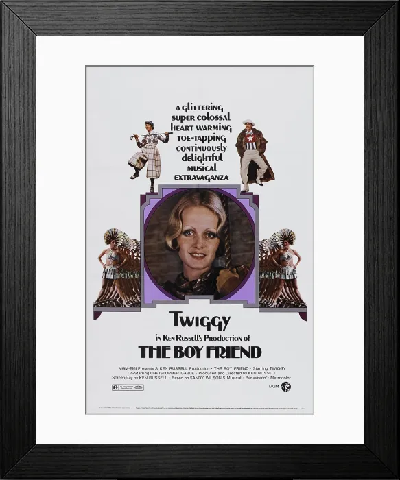 Framed Print : THE BOY FRIEND, US poster art, Twiggy, 1971
