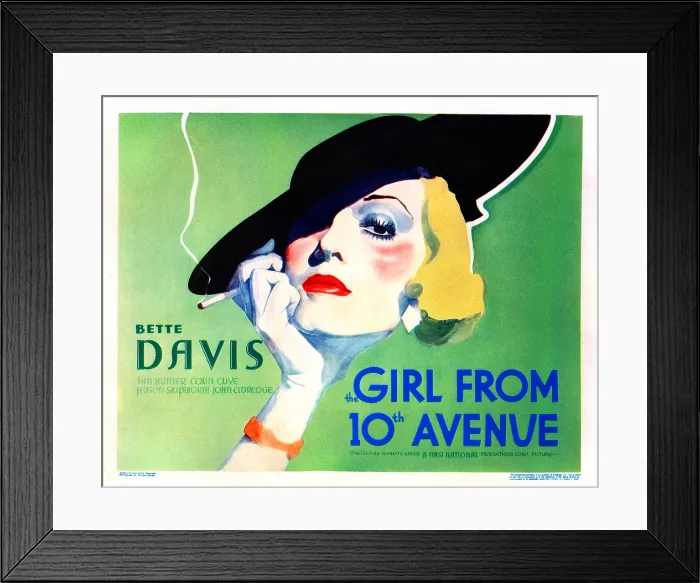Framed Print : THE GIRL FROM 10th AVENUE, Bette Davis, 1935 Framed Print : THE GIRL FROM 10th AVENUE, Bette Davis, 1935