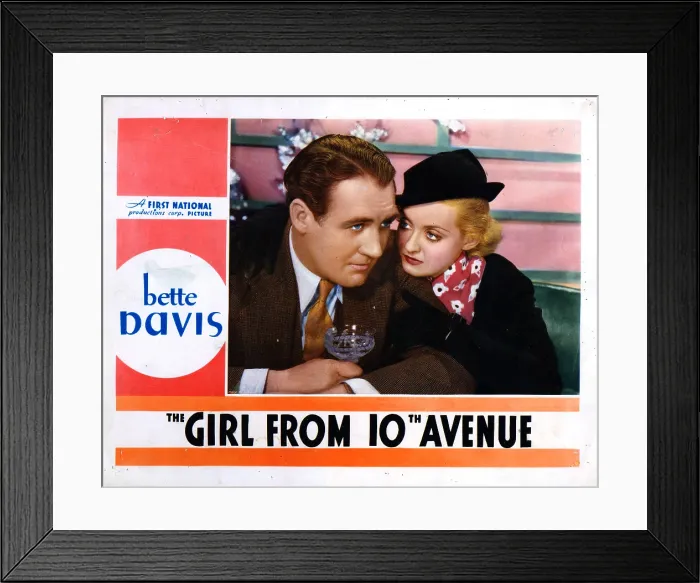 Framed Print : THE GIRL FROM 10th AVENUE, from left, Ian Hunter, Bette Davis, 1935