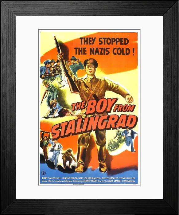 Framed Print : THE BOY FROM STALINGRAD, US poster, Bobby Samarzich, 1943 Framed Print : THE BOY FROM STALINGRAD, US poster, Bobby Samarzich, 1943