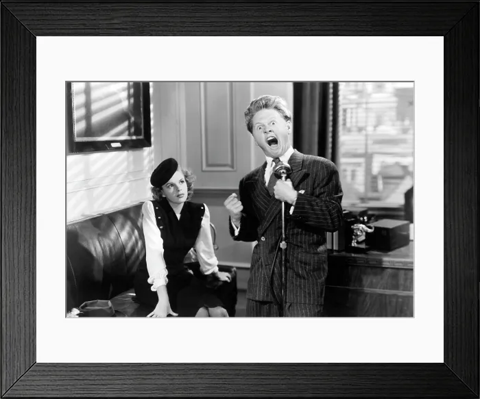 Framed Print : GIRL CRAZY, Judy Garland, Mickey Rooney, 1943