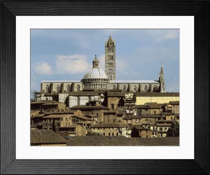 Framed Print : Duomo di Siena. 1150-1380. ITALY. TUSCANY. Siena. Cathedral. Romanesque art. ; Gothic art. Architecture. AISA / Everett Collection**US SALES ONLY**