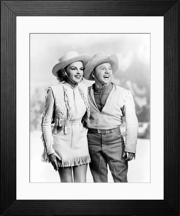 Framed Print : GIRL CRAZY, Judy Garland, Mickey Rooney, 1943