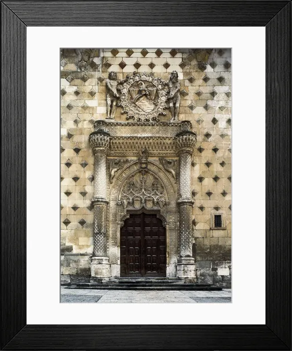 Framed Print : GUAS, Juan (1430-1496). Infantado Palace. SPAIN. Guadalajara. Infantado Palace. Gothic art. Architecture. AISA / Everett Collection**US SALES ONLY**