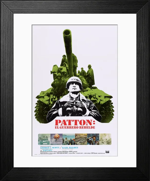 Framed Print : PATTON, Italian poster, George C. Scott, 1970, TM & Copyright 20th Century Fox Film Corp. / courtesy Everett Collection