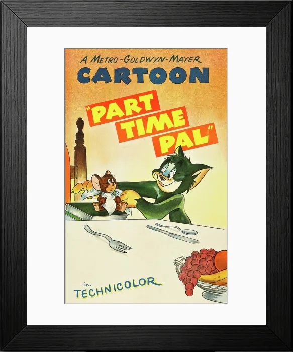 Framed Print : PART TIME PAL, (aka FAIR WEATHERED FRIEND), l-r: Jerry, Tom on poster art, 1947