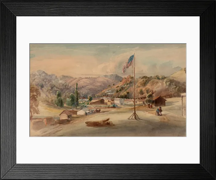 Framed Print : QUICKSILVER MINES, NEW ALMADEN, CALIFORNIA, attributed to Harrison Eastman, ca. 1850s. As the gold mining evolved, it integrated related industrial operations Framed Print : QUICKSILVER MINES, NEW ALMADEN, CALIFORNIA, attributed to Harrison Eastman, ca. 1850s. As the gold mining evolved, it integrated related industrial operations