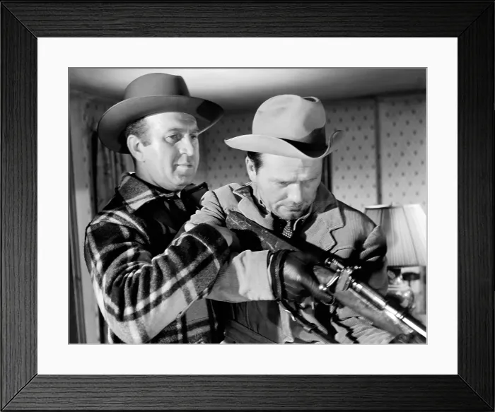 Framed Print : BORDER INCIDENT, from left: Howard DaSilva, Charles McGraw, 1949