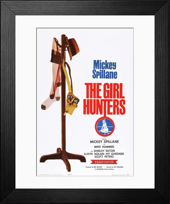 Framed Print : THE GIRL HUNTERS, poster art, 1963 Framed Print : THE GIRL HUNTERS, poster art, 1963