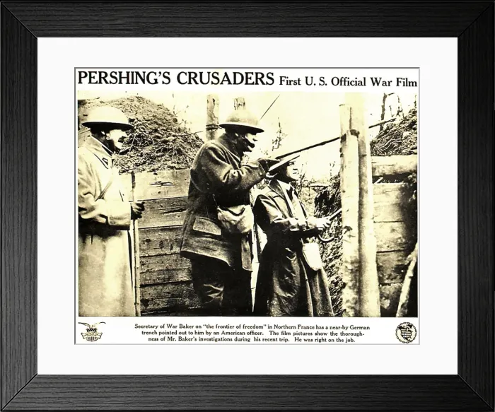 Framed Print : PERSHING'S CRUSADERS, lobbycard, 1918 Framed Print : PERSHING'S CRUSADERS, lobbycard, 1918