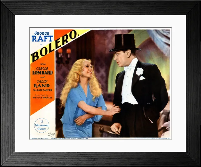 Framed Print : BOLERO, from left, Sally Rand, George Raft, 1934
