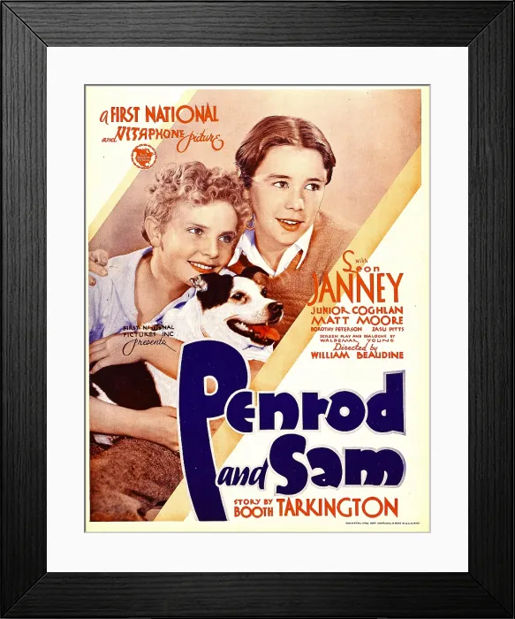 Framed Print : PENROD AND SAM, from left: Leon Janney, Frank Junior Coghlan on window card, 1931 Framed Print : PENROD AND SAM, from left: Leon Janney, Frank Junior Coghlan on window card, 1931