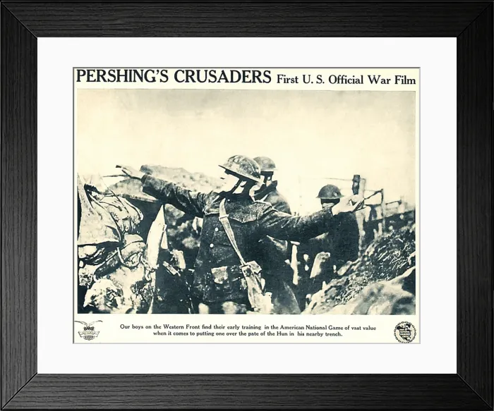 Framed Print : PERSHING'S CRUSADERS, lobbycard, 1918