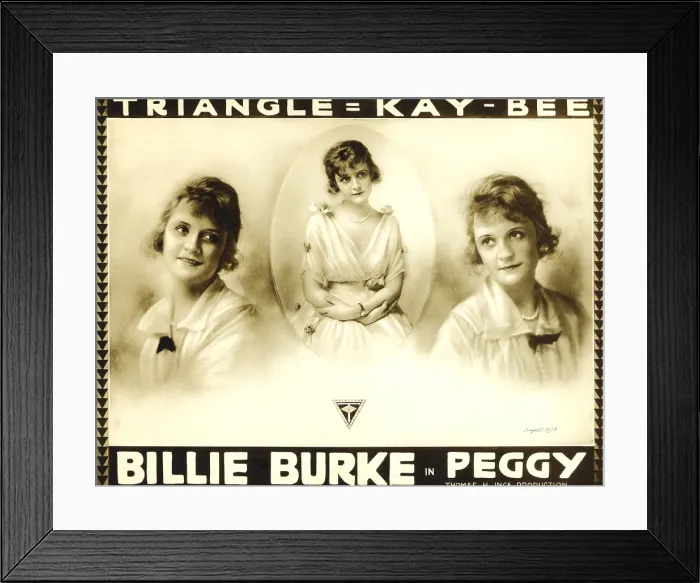 Framed Print : PEGGY, Billie Burke on poster art, 1916