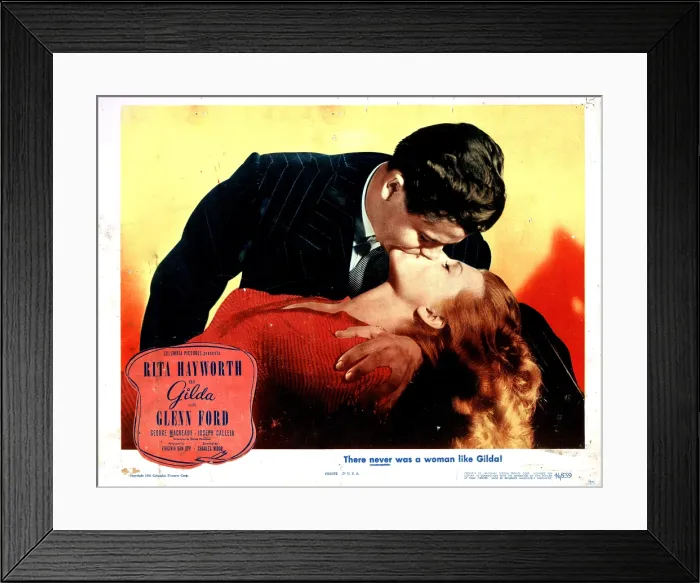 Framed Print : GILDA, from left: Glenn Ford, Rita Hayworth, 1946 Framed Print : GILDA, from left: Glenn Ford, Rita Hayworth, 1946