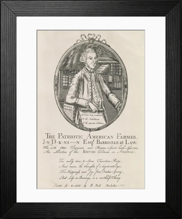 Framed Print : American Revolution, First Continential Congress, Philadelphia, Sept. 5, to Oct. 26, 1774. John Dickinson, was a delegate to the 1st Continential Congress