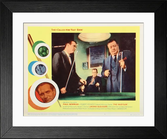 Framed Print : THE HUSTLER, from left: Paul Newman, Jackie Gleason, 1961, TM & Copyright 20th Century Fox Film Corp. All rights reserved Framed Print : THE HUSTLER, from left: Paul Newman, Jackie Gleason, 1961, TM & Copyright 20th Century Fox Film Corp. All rights reserved