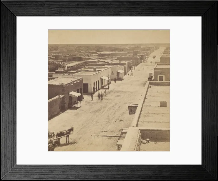 Framed Print : Tucson, Arizona, photographed from the Palace Hotel in 1880 by Carleton Watkins Framed Print : Tucson, Arizona, photographed from the Palace Hotel in 1880 by Carleton Watkins
