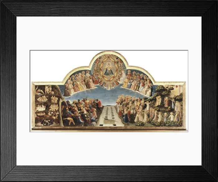 Framed Print : ANGELICO, Fra (1387-1455). The Last Judgement. 1432-1435. Renaissance art. Quattrocento. Tempera on wood. ITALY. Florence. Museo di San Marco (St. Mark's Museum). Proc: ITALY