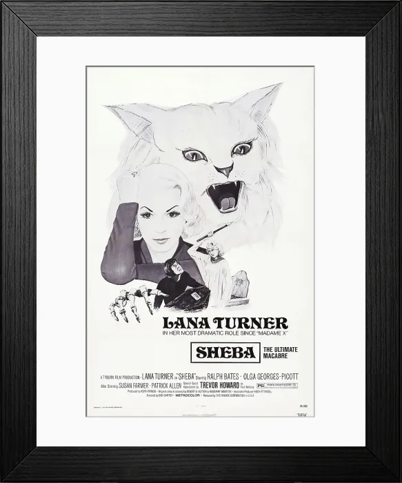 Framed Print : PERSECUTION, (aka SHEBA), US poster art, Lana Turner, 1975