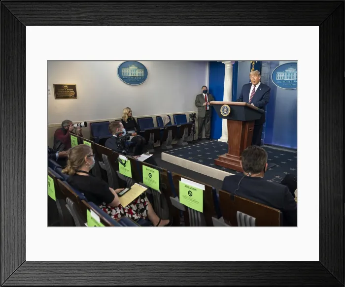 Framed Print : Two days after the presidential election, President Donald Trump, told the press, This is a case when they are trying to steal an election, they are trying to rig an election
