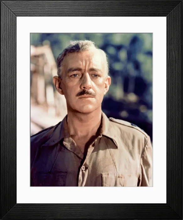 Framed Print : THE BRIDGE ON THE RIVER KWAI, Alec Guinness, 1957