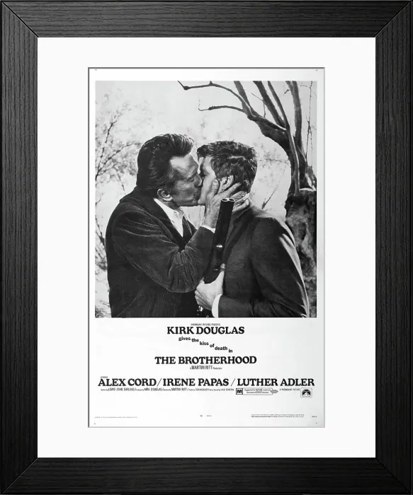 Framed Print : THE BROTHERHOOD, US poster, from left: Kirk Douglas, Alex Cord, 1968